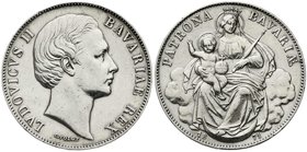 Altdeutsche Münzen und Medaillen
Bayern
Ludwig II., 1864-1886
Madonnentaler 1871. sehr schön/vorzüglich, berieben