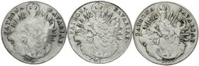 Altdeutsche Münzen und Medaillen
Bayern
Lots
3 Madonnentaler: 1764, 1765, 1771,
schön/sehr schön bis sehr schön