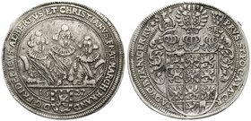 Altdeutsche Münzen und Medaillen
Brandenburg-Ansbach
Friedrich, Albert und Christian, 1625-1634
Taler 1627, Nürnberg. sehr schön