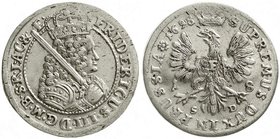 Altdeutsche Münzen und Medaillen
Brandenburg-Preußen
Friedrich III., 1688-1701
18 Gröscher 1698 SD, Königsberg.
vorzüglich/Stempelglanz, Prachtexe...
