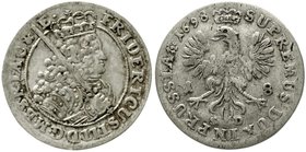 Altdeutsche Münzen und Medaillen
Brandenburg-Preußen
Friedrich III., 1688-1701
18 Gröscher 1698 SD, Königsberg.
sehr schön