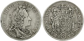 Altdeutsche Münzen und Medaillen
Brandenburg-Preußen
Friedrich III., 1688-1701
2/3 Taler 1700 HF H, Magdeburg
fast sehr schön, Schrötlingsfehler a...