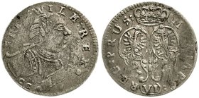Altdeutsche Münzen und Medaillen
Brandenburg-Preußen
Friedrich Wilhelm I., 1713-1740
6 Gröscher 1718 CG Königsberg.
fast sehr schön, Schrötlingsfe...