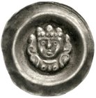 Altdeutsche Münzen und Medaillen
Schongau
Ludwig II., 1268-1294
Brakteat 1270/1280. Königsbrb. zwischen zwei Ranken.
vorzüglich, schöne Patina