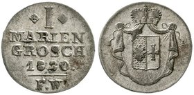 Altdeutsche Münzen und Medaillen
Waldeck
Georg Heinrich, 1813-1845
Mariengroschen 1820 FW, Arolsen. sehr schön/vorzüglich