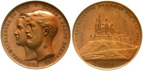 Altdeutsche Münzen und Medaillen
Wied/-Neuwied
Elisabeth Pauline Ottilie Luise, 1843-1916
Bronzemedaille 1869 von Kullrich. Auf ihre Hochzeit mit K...