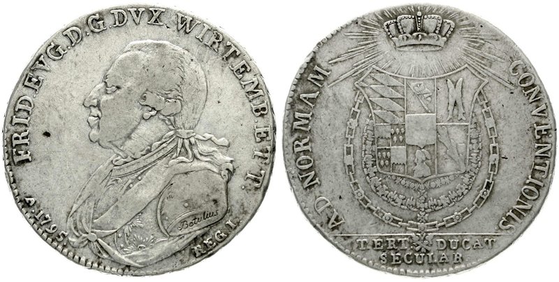 Altdeutsche Münzen und Medaillen
Württemberg
Friedrich Eugen, 1795-1797
Konve...