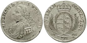Altdeutsche Münzen und Medaillen
Württemberg
Friedrich I., 1806-1816
20 Kreuzer 1808 ILW. vorzüglich, etwas poröser Schrötling