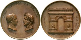 Medaillen
Astrologie und Astronomie
Frankreich, Napoleon I., 1804-1814 und 1815
Bronzemedaille 1836 v. Montagny, a.d. 30. Jahrestag der Errichtung ...
