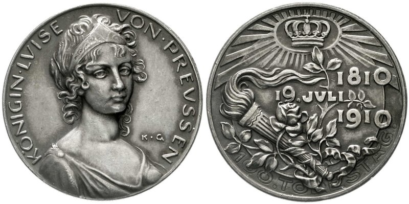 Medaillen
Münchner Medailleure, Karl Goetz
Silbermedaille 1910 auf den 100. To...