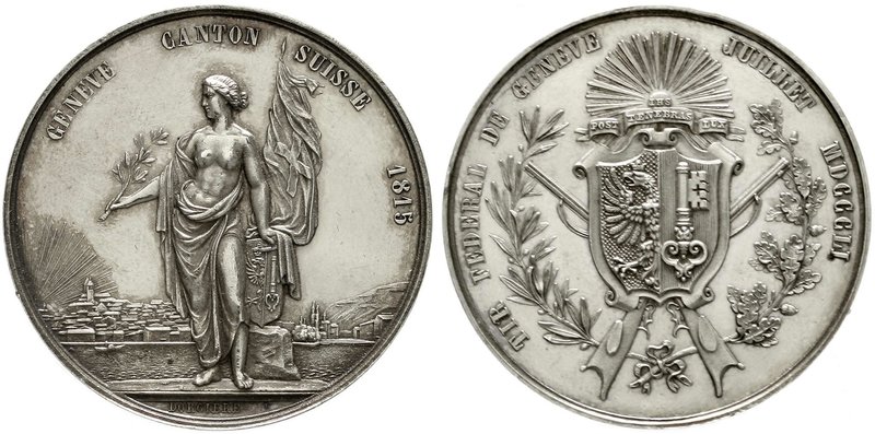 Medaillen
Schützenmedaillen, Schweiz, Genf
Silbermedaille 1815 a.d. Tir Federa...