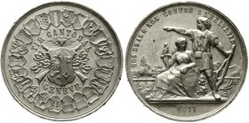 Medaillen
Schützenmedaillen, Schweiz, Genf
Zinnmedaille 1877 a.d. Tir Cantonal Genf. 46 mm, 32,45 g.
vorzüglich, kl. Kratzer, kl. Randfehler, sehr ...
