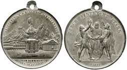 Medaillen
Schützenmedaillen, Schweiz, Schwyz
Zinnmedaille 1867 zur Erinnerung a.d. Schützenfest. 41 mm, 22,72 g.
vorzüglich, winz. Randfehler, selt...