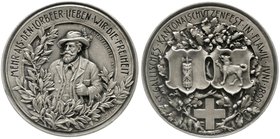 Medaillen
Schützenmedaillen, Schweiz, St. Gallen
Silbermedaille 1899 a. d. Kantonalschützenfest in Flawil, 45 mm, 37,61 g.
vorzüglich