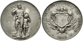 Medaillen
Schützenmedaillen, Schweiz, Zürich
Silbermedaille 1893 a.d. Kantonalschützenfest. 35 mm, 20,2 g
vorzüglich, feine Patina, kl. Randfehler...