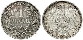 Reichskleinmünzen
1 Mark großer Adler
Silber 1891-1916
1912 E. Polierte Platte, leicht berührt, schöne Patina