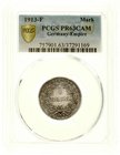 Reichskleinmünzen
1 Mark großer Adler
Silber 1891-1916
1913 F. Im PCGS-Blister mit Grading PR 63 CAM (Top Pop, das beste gegradete Ex.).
Polierte ...