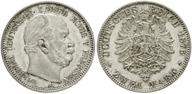 Reichssilbermünzen J. 19-178
Preußen
Wilhelm I., 1861-1888
2 Mark 1876 A. Polierte Platte, nur min. berührt, sehr selten