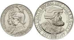 Reichssilbermünzen J. 19-178
Zusammenstellungen/Lots
2 Stück: Preußen 2 Mark 1901 zur 200 Jf., Sachsen Neuprägung 2003 zum 3 Mark 1917 Friedrich der...