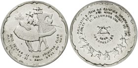 Notmünzen/Wertmarken
Hamburg
M.H. Wilkens & Söhne AG
2000 Notpfennige 1922, Silber. 33 mm. Div. Randpunzen, u.a. 800.
vorzüglich, selten