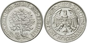 Weimarer Republik
Kursmünzen, 5 Reichsmark Eichbaum Silber 1927-1933
1928 F. sehr schön