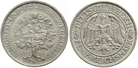 Weimarer Republik
Kursmünzen, 5 Reichsmark Eichbaum Silber 1927-1933
1931 A. vorzüglich/Stempelglanz