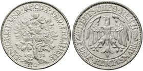 Weimarer Republik
Kursmünzen, 5 Reichsmark Eichbaum Silber 1927-1933
1931 G. sehr schön