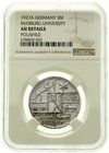 Weimarer Republik
Gedenkmünzen, 3 Reichsmark Marburg
1927 A. Im NGC Blister mit Grading AU details: polished