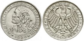 Weimarer Republik
Gedenkmünzen, 3 Reichsmark Dürer
1928 D. vorzüglich/Stempelglanz