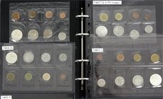 Münzen der Bundesrepublik Deutschland
Kursmünzensätze
1 Pfennig - 5 Deutsche Mark, 1964-2001
Tolle und hochwertige Sammlung fast aller Kursmünzensä...