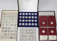 Münzen der Bundesrepublik Deutschland
Lots Bundesrepublik
Bundesrepublik: Schöner Bestand von 200 Silbermünzen in 2 Alben und einer Schatulle ab 195...
