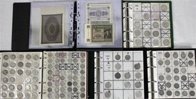 LOTS
Deutsche Münzen ab 1871
Große Kursmünzensammlung ab 1873 in 4 Alben. Aus Jaeger 1 bis 375, von 1 Pf. bis 5 Mark sowie Inflation. Dabei viele be...