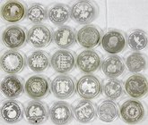 LOTS
Sammlungen allgemein
Sammlung Jahr des Kindes 1979. 28 Silbermünzen versch. Länder, u.a. die besseren Ausgaben von Thailand und Indien, in Kaps...