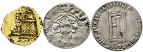 LOTS
Sammlungen allgemein
3 Stück: zeitgenössische Fälschung zum 1/2 Escudo spanischer Besitzungen, Dorpat Örtug und frühe Fälschung (von Becker?) e...