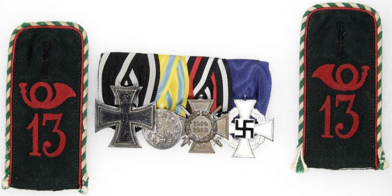 Orden und Ehrenzeichen
Deutschland
Deutsche Länder, bis 1918
Vierer-Ordenspan...