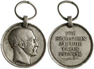 Orden und Ehrenzeichen
Deutschland
Deutsche Länder, bis 1918
Hannover: Silberne Wilhelmsmed. für 16 Jahre Dienst. Mit Kopf Ernst August und Signatu...