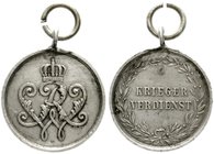 Orden und Ehrenzeichen
Deutschland
Deutsche Länder, bis 1918
Preußen: Krieger-Verdienstmedaille in Silber (1873-1918). sehr schön/vorzüglich, kl. R...