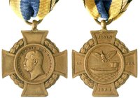 Orden und Ehrenzeichen
Deutschland
Deutsche Länder, bis 1918
Preußen: Alsen-Kreuz in Bronze 1864 am Band für Kobattanten. Lange 1218. Sommer K131....