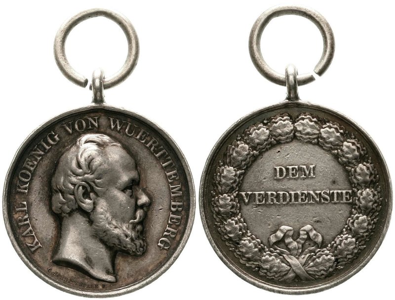 Orden und Ehrenzeichen
Deutschland
Deutsche Länder, bis 1918
Württemberg: Sil...