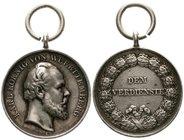 Orden und Ehrenzeichen
Deutschland
Deutsche Länder, bis 1918
Württemberg: Silberne Zivil-Verdienstmedaille König Karl o.J., gestiftet 1864. 28 mm; ...
