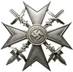 Orden und Ehrenzeichen
Deutschland
Drittes Reich, 1933-1945
Spanienkreuz in Silber mit Schwertern. Silber vorzüglich, Nadelbock erneuert