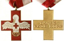 Orden und Ehrenzeichen
Dänemark, Margarethe II., seit 1972
Ehrenkreuz des Roten Kreuzes am Band. Emailliert. 40 X 40 mm.
vorzüglich