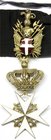 Orden und Ehrenzeichen
Italien-Toskana
Komturkreuz des Ordens des Weißen Kreuzes (gestiftet 1814) mit der Trophäe am schwarzen Band.
vorzüglich
