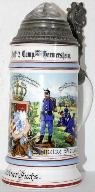 Militaria
Reservistika
Kaiserreich, 1871-1918
Reservistenkrug des Tambour Fuc...