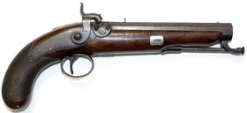 Militaria
Schusswaffen
Englische Perkussions-Pistole, Fenton, London, um 1830. Achtkantlauf, Ziergravuren. Schaft aus Wallnussholz. Länge 30 cm.
kl...
