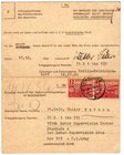 Briefmarken
Briefe
Deutschland
SBZ: Bodenreform 12 Pf., Kriegsgefangenen-Vordruckkarte I. bis VII. Teil aus ERMSLEBEN, 1945 waager. Paar, 4.2.46 an...