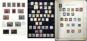 Briefmarken
Lots und Sammlungen
Große Sammlung gestempelt, postfrisch und unbehandelt in 3 Alben. Dabei viele gute Marken nach Typen, Farben und Bes...