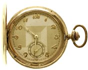 Varia
Uhren
Taschenuhren
Herren-Savonette ohne Herstellerangabe. 50 mm. Gravur GF. Gehäuse Walzgold-Double 20 Mikron. Glas fehlt.
technisch und op...