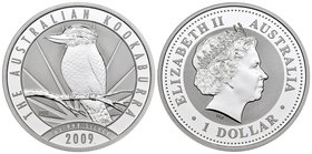 Australia. Elizabeth II. 1 dollar. 2009. Perth. P20. (Km-1760). Ag. 31,11 g. 20th Anniversary. PR. Est...25,00.