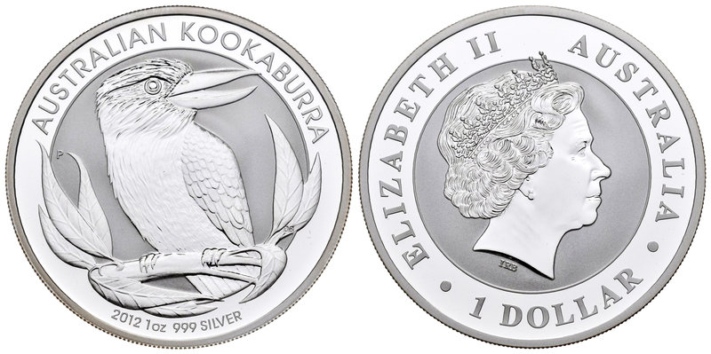 Australia. Elizabeth II. 1 dollar. 2012. Perth. P. (Km-1829). Ag. 31,11 g. Kooka...